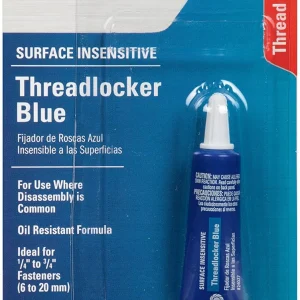 Permatex Surface Insensitive Threadlocker Blue, Medium to High Strength, 0.20 oz (24027)