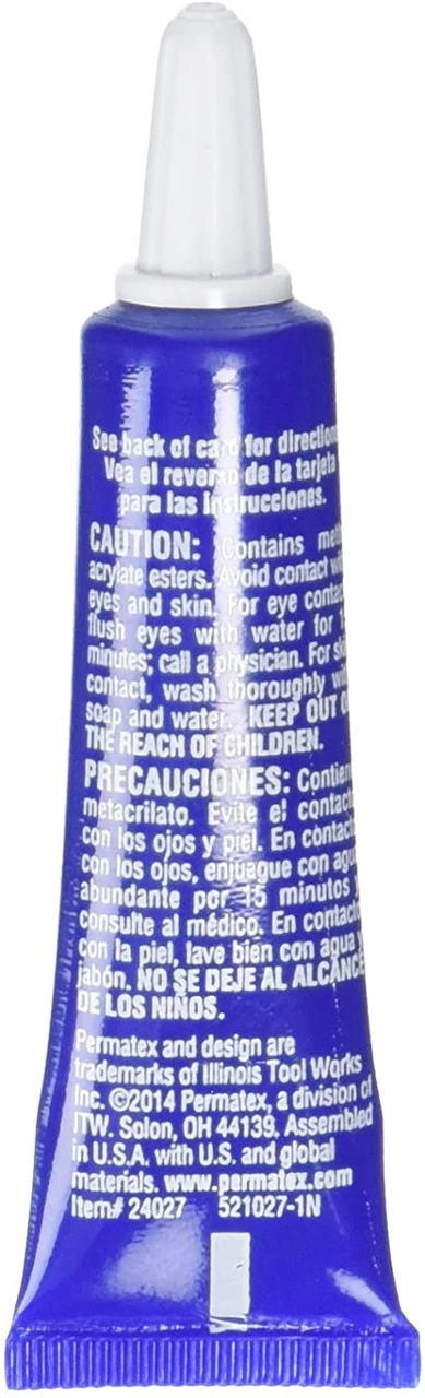 Permatex Surface Insensitive Threadlocker Blue, Medium to High Strength, 0.20 oz (24027) — product image 3