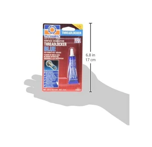 Permatex Surface Insensitive Threadlocker Blue, Medium to High Strength, 0.20 oz (24027) — product image 5