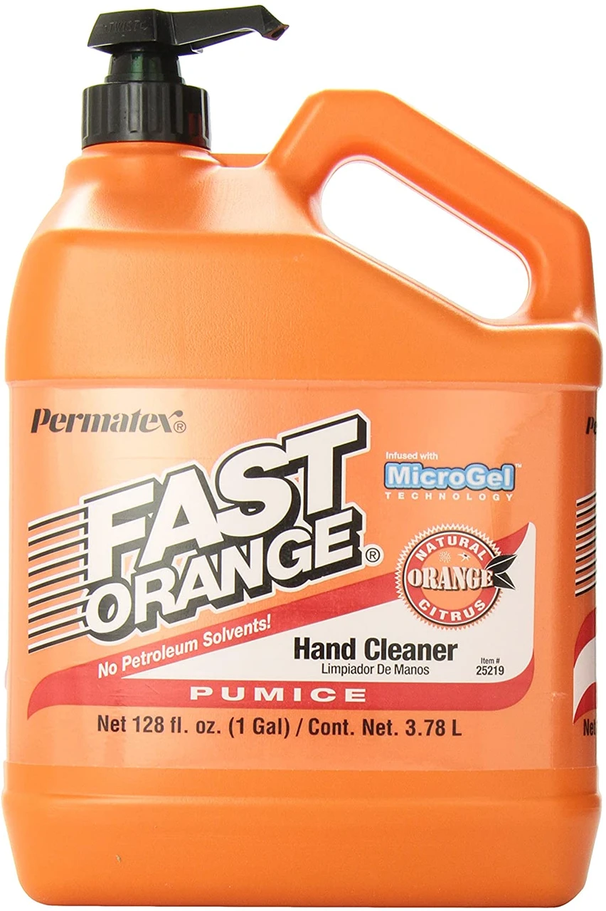 Permatex Fast Orange Pumice Lotion Hand Cleaner 1 Gal with Pump (25219)