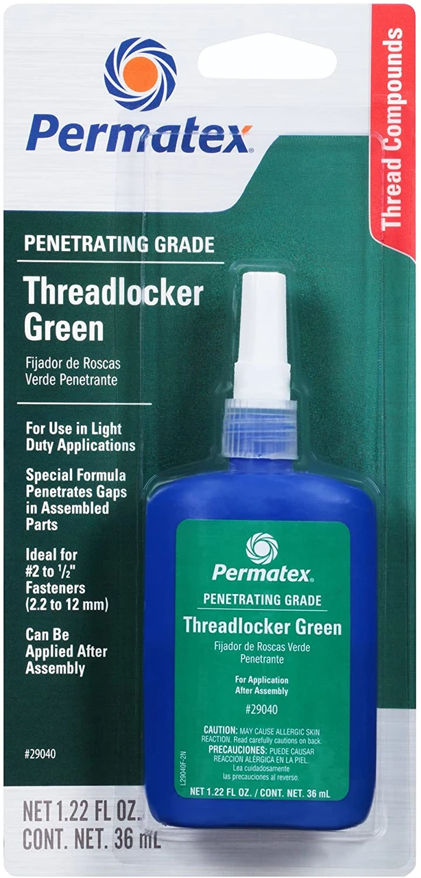 Permatex Penetrating Grade Threadlocker Green Low Viscosity (29040)