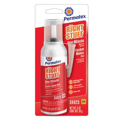 Permatex Right Stuff Red High Temperature Gasket Maker, 3 Oz (34423)