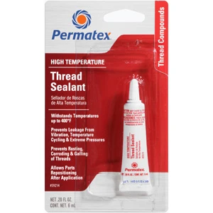 Permatex High-Temperature Thread Sealant for Metal Fittings 6ml (59214)