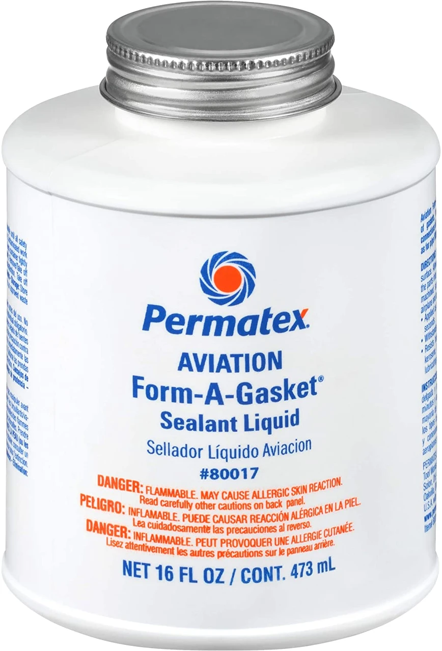 Permatex Aviation Form-A-Gasket No. 3 Sealant Liquid 16 oz (80017)
