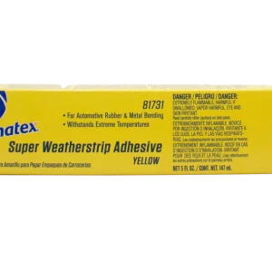 Permatex Super Weatherstrip Adhesive, Superior Rubber and Metal Adhesive, 5 Oz (81731)