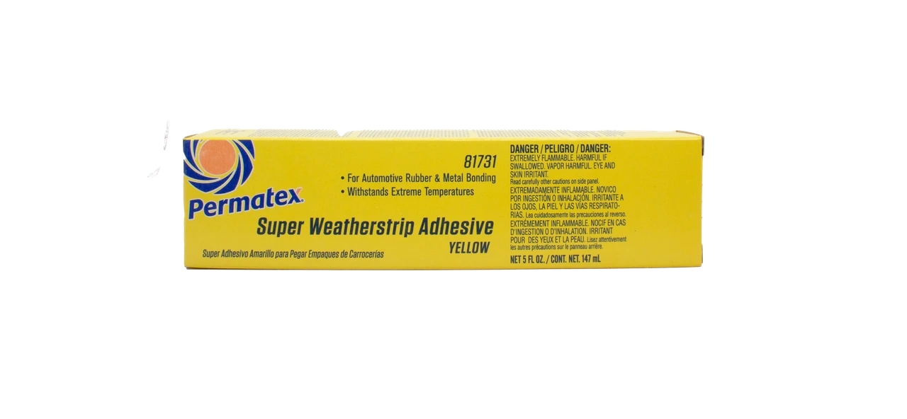 Permatex Super Weatherstrip Adhesive, Superior Rubber and Metal Adhesive, 5 Oz (81731)