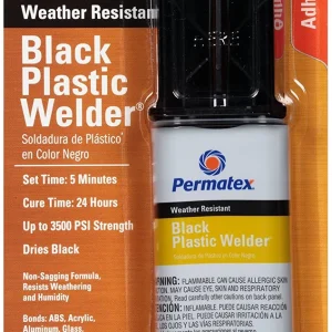 Permatex PermaPoxy Black Plastic Weld Structural Adhesive 0.84 fl oz (84145)