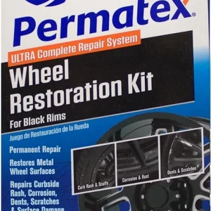 Permatex Wheel Restoration Kit Black Metal Surface Repair (09143)