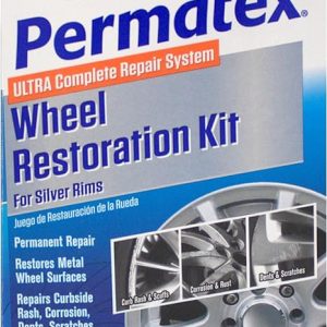 Permatex Wheel Restoration Kit for Silver and Black Metal Repair (09142)