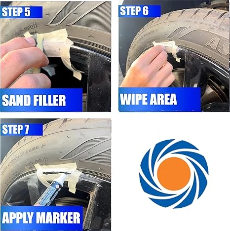 Permatex Wheel Restoration Kit for Silver and Black Metal Repair (09142) — product image 3