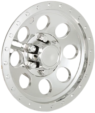 Phoenix USA 12" 8 Hole Beadlock Style ABS Chrome Wheel Cover (QT12CHB)