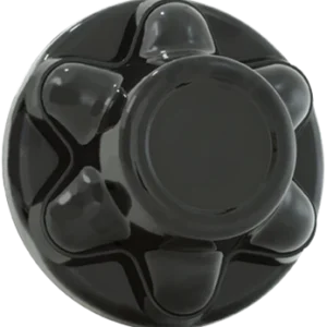 Phoenix USA 6 Lug On 5.5" Bolt Circle ABS Black Hub Cover (QT655BHN)