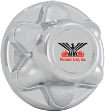 Phoenix USA 6 Lug On 5.5" Bolt Circle Chrome ABS Hub Cover (QT655CHN)
