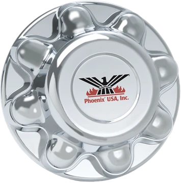 Phoenix USA Chrome ABS 7/8" Lug Nuts Hub Cover (QT865CHN)