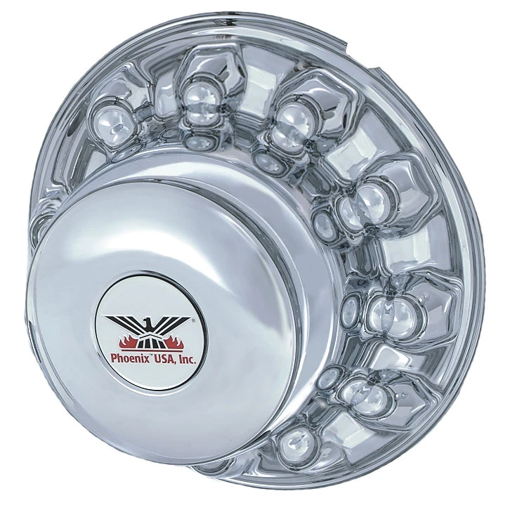 Phoenix USA Ford 05-16 F450-550 Chrome ABS Rear Hub Cover (QH2001R)
