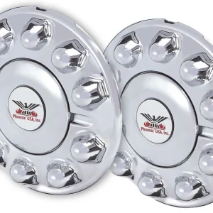 Phoenix USA Front Chrome ABS 285mm Bolt Circle Hub Cover (QH1200AS)