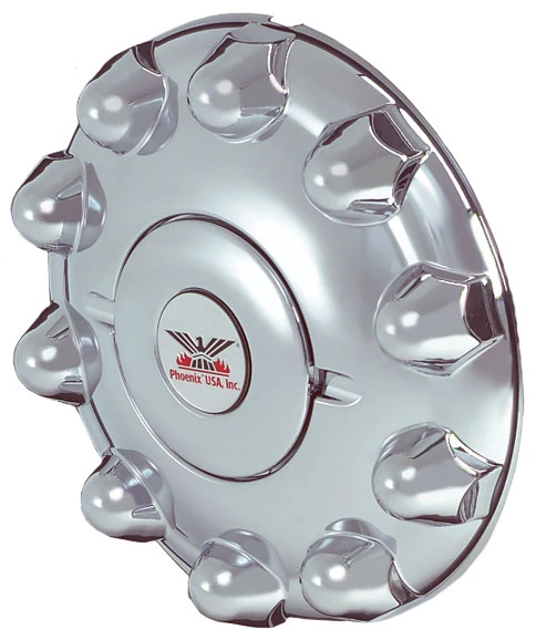 Phoenix USA Front Single Chrome ABS 285mm Circle Hub Cover (QH1200F)