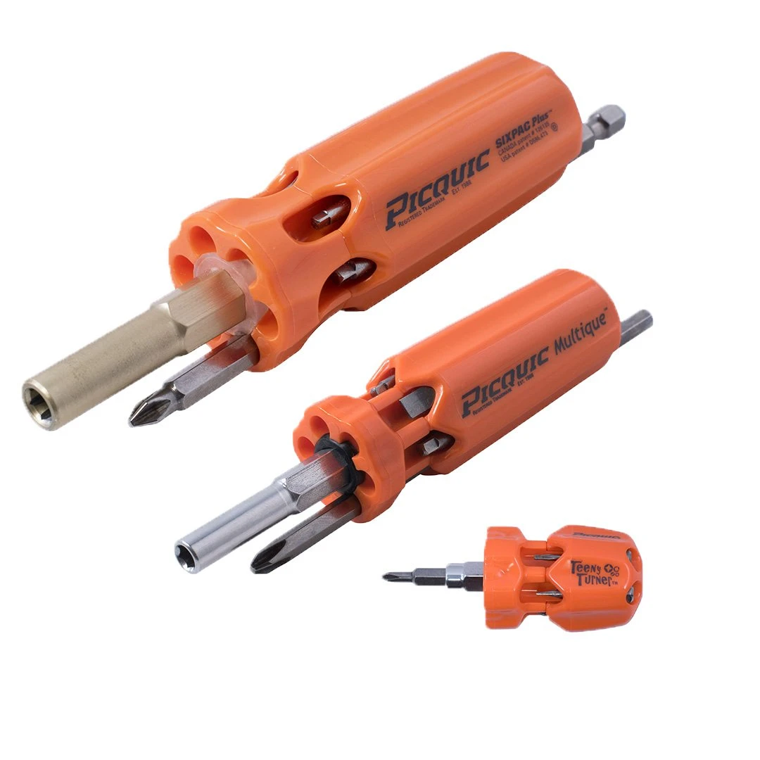Picquic 3-Multi-Driver Family Pack, Bright Orange Opaque (44606)