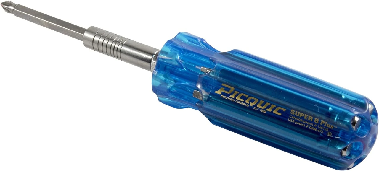 Picquic Carded Hvac 7 Bit Multi Bit Screwdriver Nutdriver, Blue (98883) — product image 4