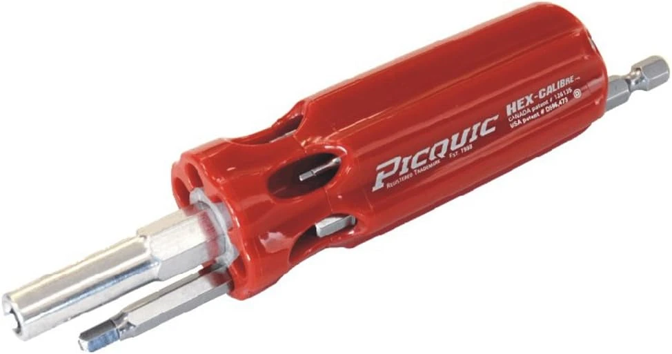 Picquic Hex Calibre Multi-Bit Screwdriver W/Seven Metric Hex-Key Bits,Rd (88153) — product image 2