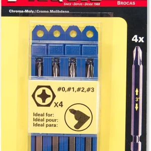 Picquic Phillips Powerbit Set - #0, #1, #2, #3 Bits (95006)