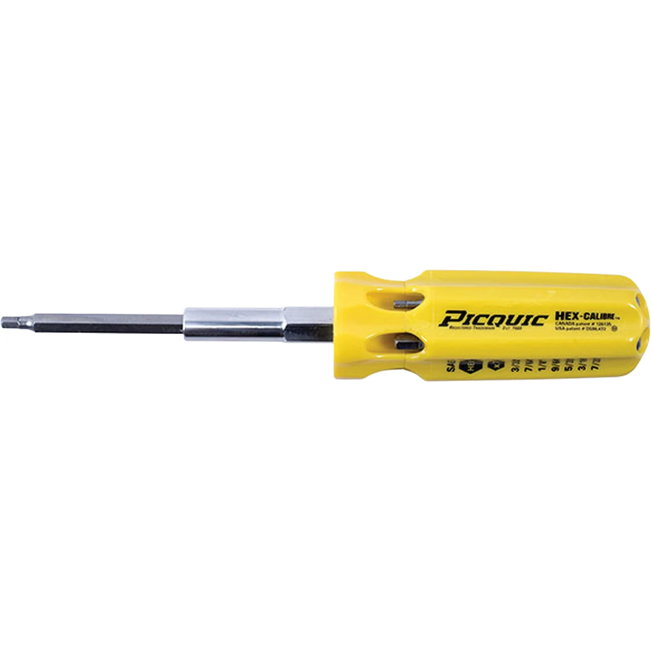Picquic Sae Multi-Bit Screwdriver, Plastic Handle (88152B)
