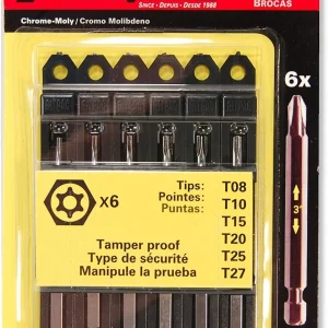 Picquic Torx Security T8, T10, T15, T20, T25, T27 (95004)