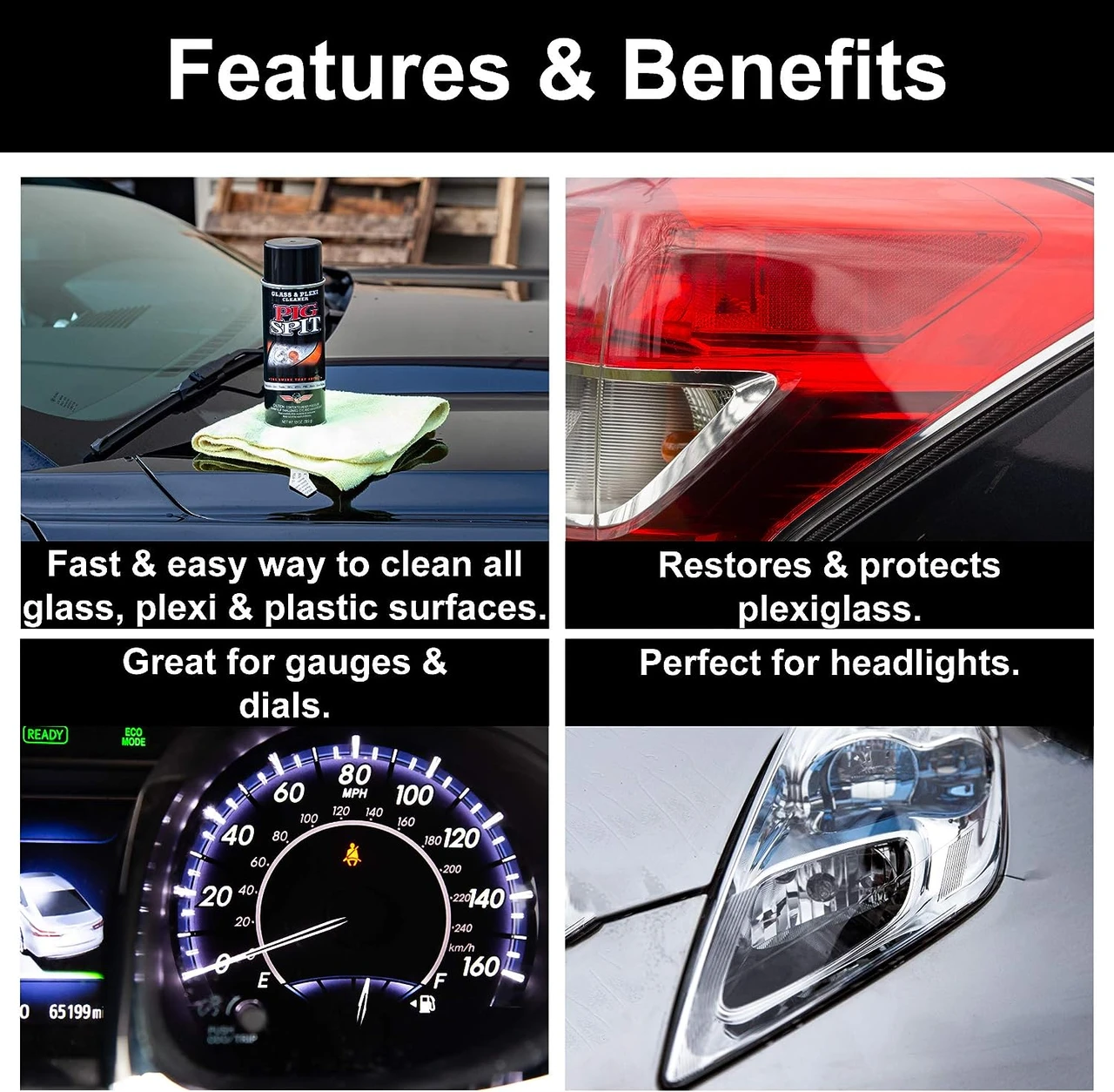 Pig Spit Single Glass Plexi Cleaner Anti Streak Formula (PSGP) — product image 3