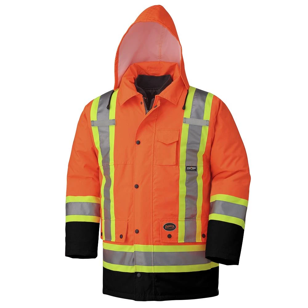 Pioneer Safety 7-in-1 Waterproof Hi-Vis Orange Parka - Medium (V1120151U-M) — product image 3