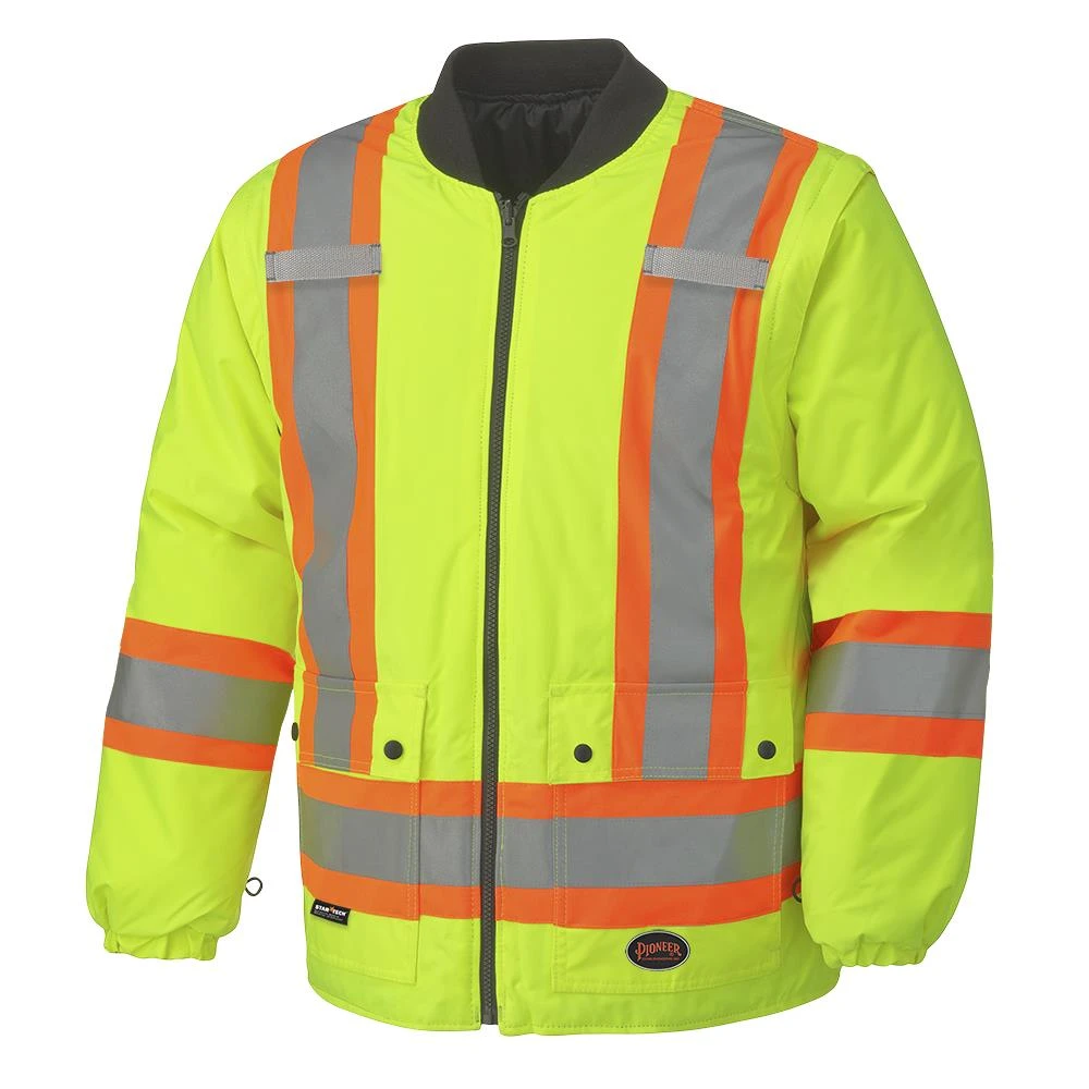 Pioneer Safety 100% Waterproof 7-in-1 Parka, Hi-Vis Yellow/Green (V1120161U-S) — product image 4