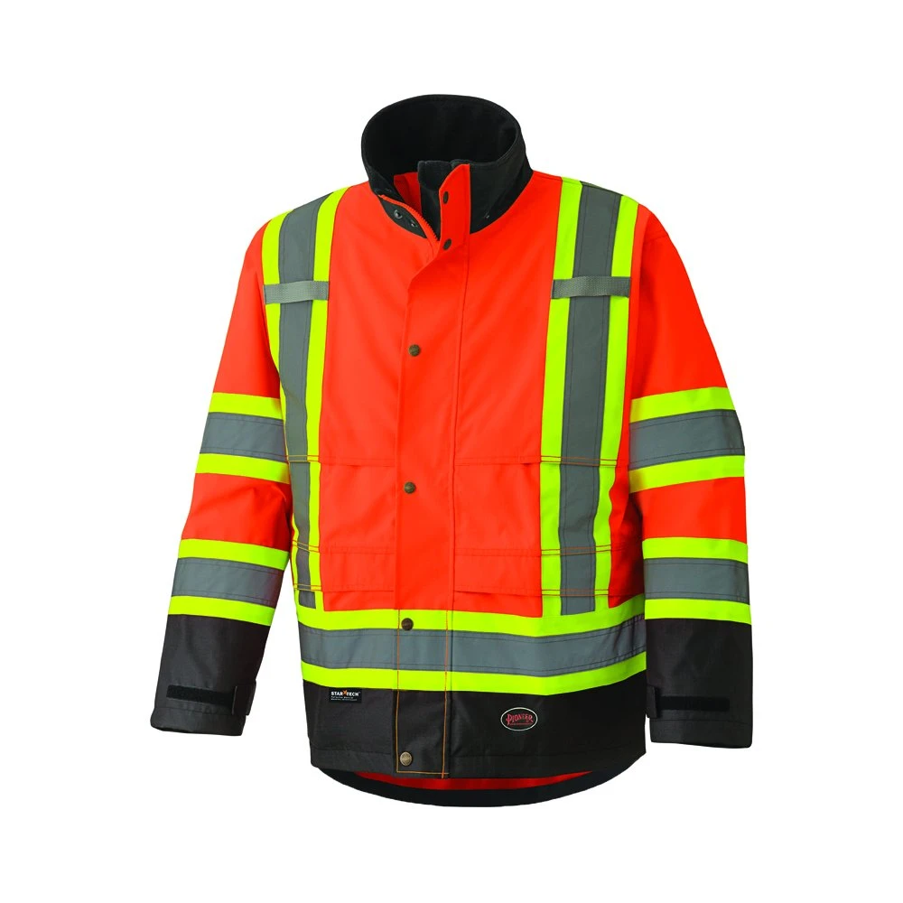 Pioneer Safety Hi-Vis Ripstop Waterproof Safety Jacket Orange M (V1200250U-M)