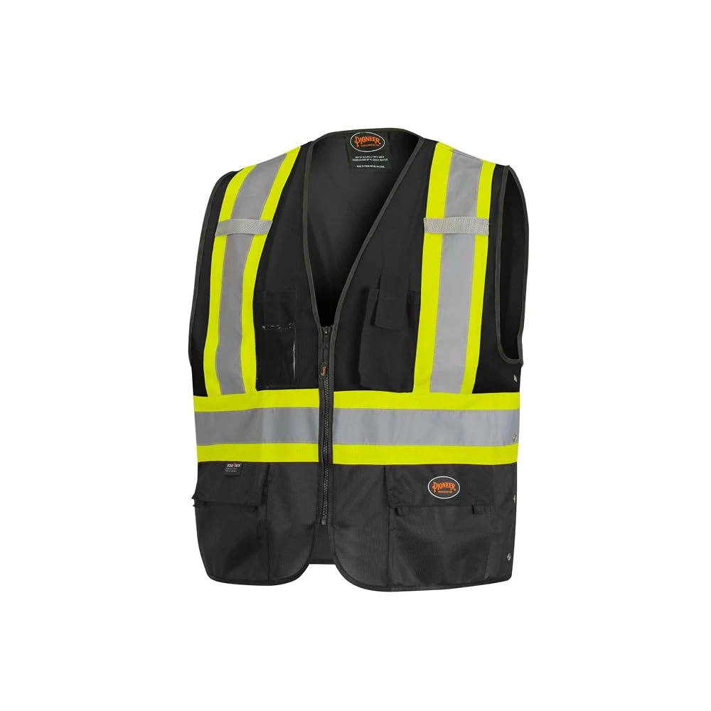 Pioneer Safety High Visibility Tricot Surveyor Safety Vest 4/5XL (V1021571U-4/5XL)
