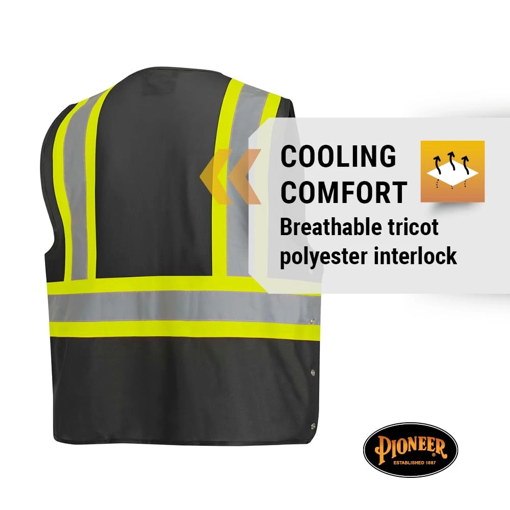 Pioneer Safety High Visibility Tricot Surveyor Safety Vest 4/5XL (V1021571U-4/5XL) — product image 2