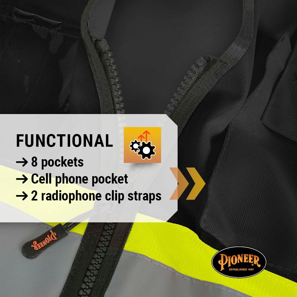 Pioneer Safety High Visibility Tricot Surveyor Safety Vest 4/5XL (V1021571U-4/5XL) — product image 4