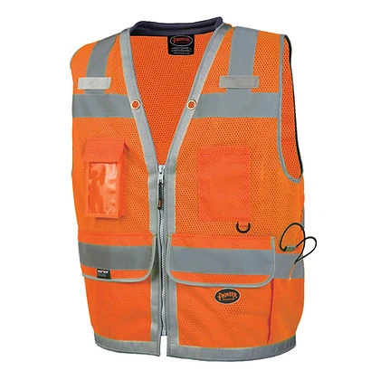 Pioneer Safety Mesh Surveyor Vest - XL - Hi-Vis Orange (V1011150U-XL)