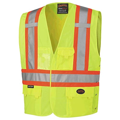 Pioneer Safety Hi-Vis Reflective Safety Vest for Men (V1020161U-2/3XL)