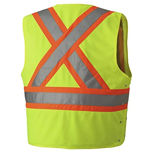 Pioneer Safety Vest Hi-Vis Reflective Neon Solid for Men (V1020161U-S/M) — product image 2
