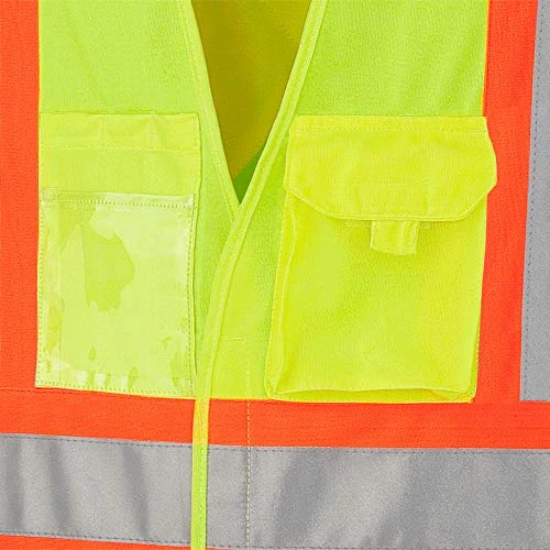 Pioneer Safety Vest Hi-Vis Reflective Neon Solid for Men (V1020161U-S/M) — product image 3