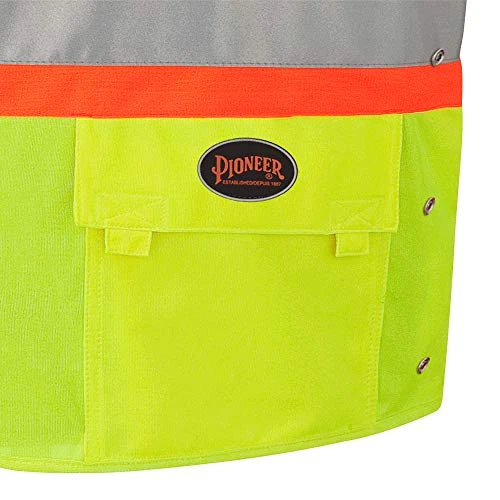 Pioneer Safety Vest Hi-Vis Reflective Neon Solid for Men (V1020161U-S/M) — product image 5