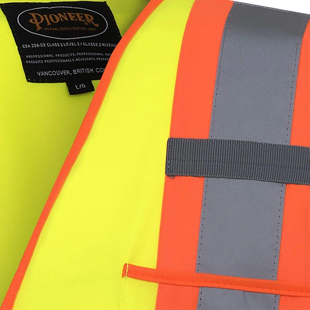Pioneer Safety High Visibility Tricot Sleeved Safety Vest - 2XL (V1023560U-2XL) — product image 3