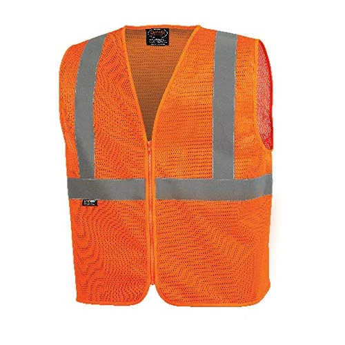 Pioneer Safety Hi-Vis Reflective Mesh Neon Safety Vest for Men (V1025050U-L)
