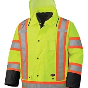 Pioneer Safety High Visibility Waterproof 6-in-1 Parka Yellow 4XL (V1120161U-4XL)