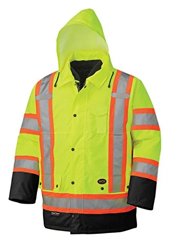 Pioneer Safety High Visibility Waterproof 6-in-1 Parka Yellow 4XL (V1120161U-4XL)