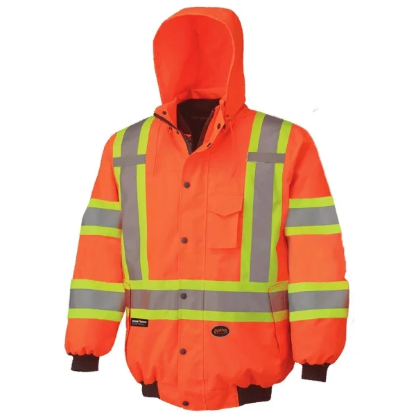 Pioneer Safety High Visibility 300D 6-in-1 Bomber Jacket 3XL (V1120350U-3XL)