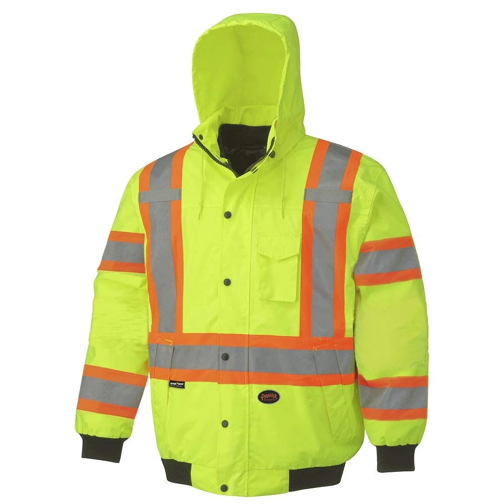 Pioneer Safety High Visibility 6-in-1 Bomber Jacket Yellow Large (V1120360U-L) — product image 4