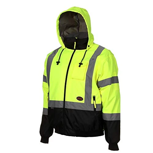 Pioneer Safety High Visibility Bomber Jacket, Yellow/Black (V1130460U-L)