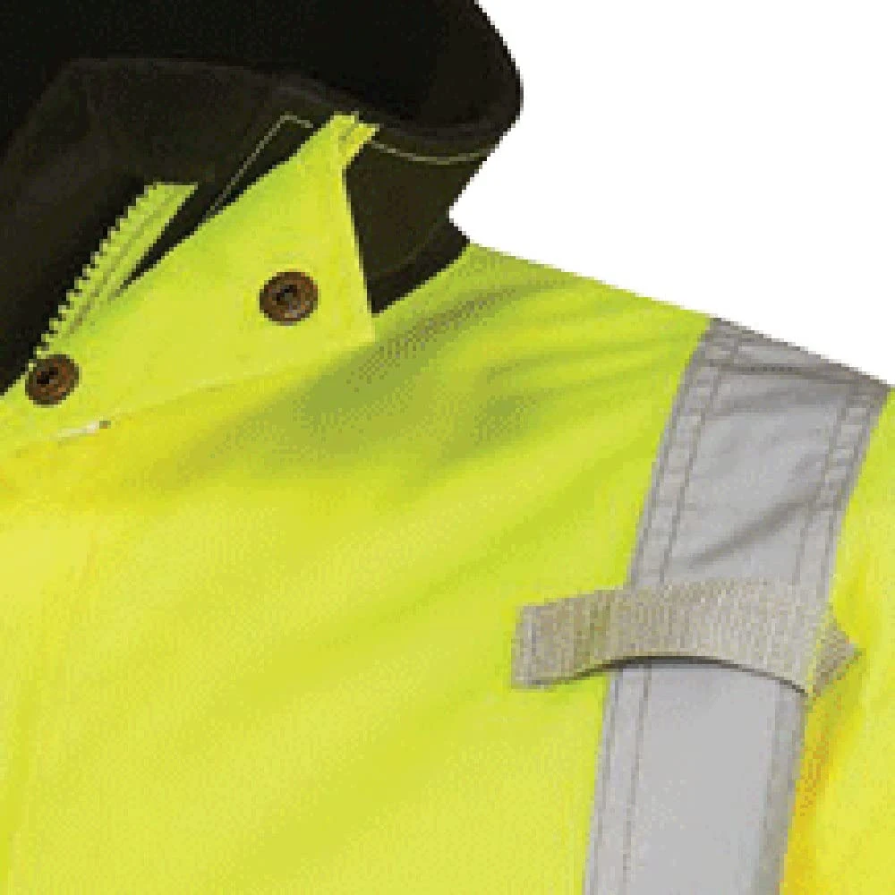 Pioneer Safety Ripstop Rain Gear Safety Jacket Orange Yellow/Green (V1200261U-3XL) — product image 3
