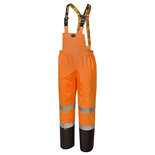 Pioneer Safety High Visibility Ripstop Bib Pant, Yellow/Green (V1200451U-3XL)