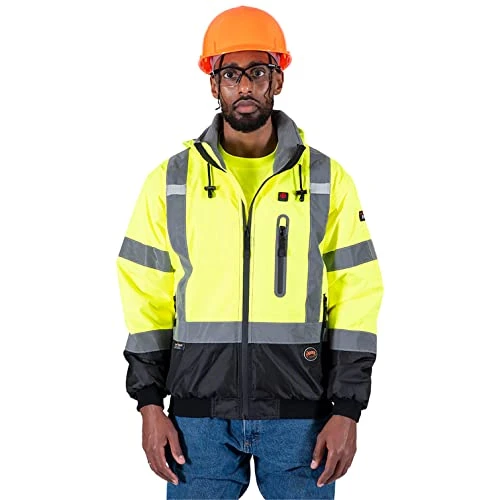 Pioneer Safety Nano Heated Insulated Safety Jacket Yellow/Green, XL (V1210160U-XL) — product image 3
