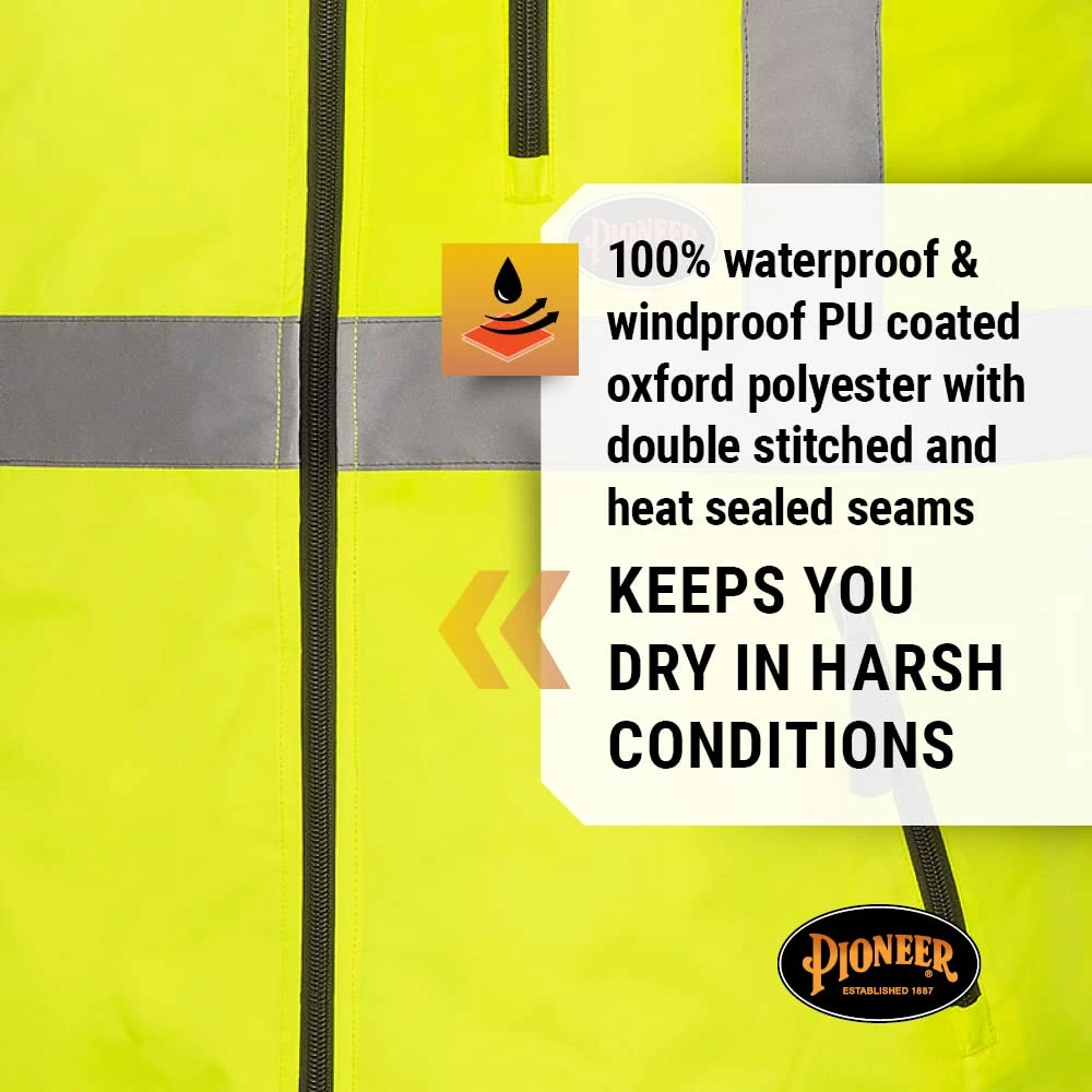 Pioneer Safety Heated Safety Vest - Hi-Vis Yellow and Black (V1210260U-L) — product image 4